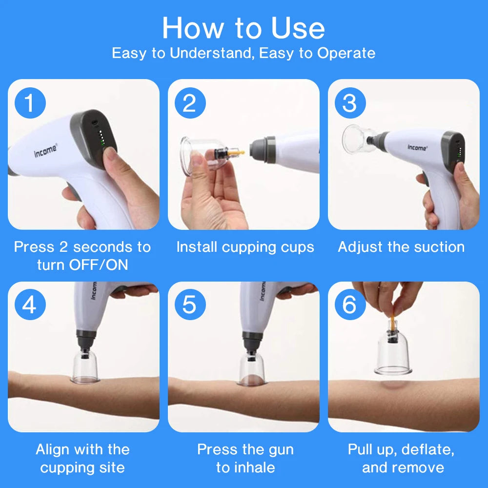 Electric Vacuum Cupping  Therapy Set.