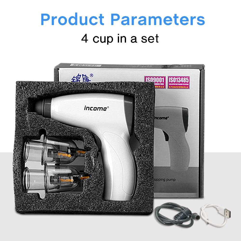 Electric Vacuum Cupping  Therapy Set.