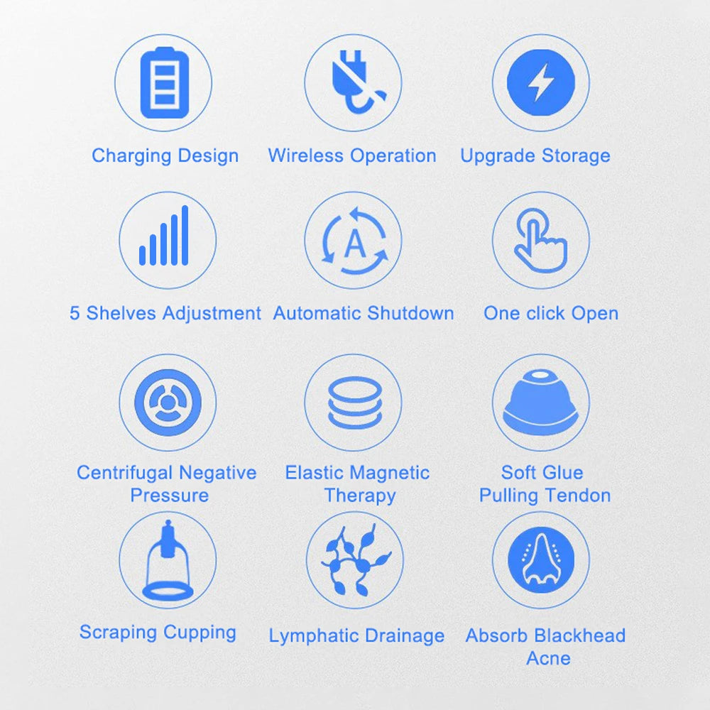 Electric Vacuum Cupping  Therapy Set.